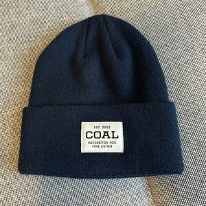 COAL Uniform Recycled Knit Cuffed Beanie True Navy Color One Size Unisex Adults